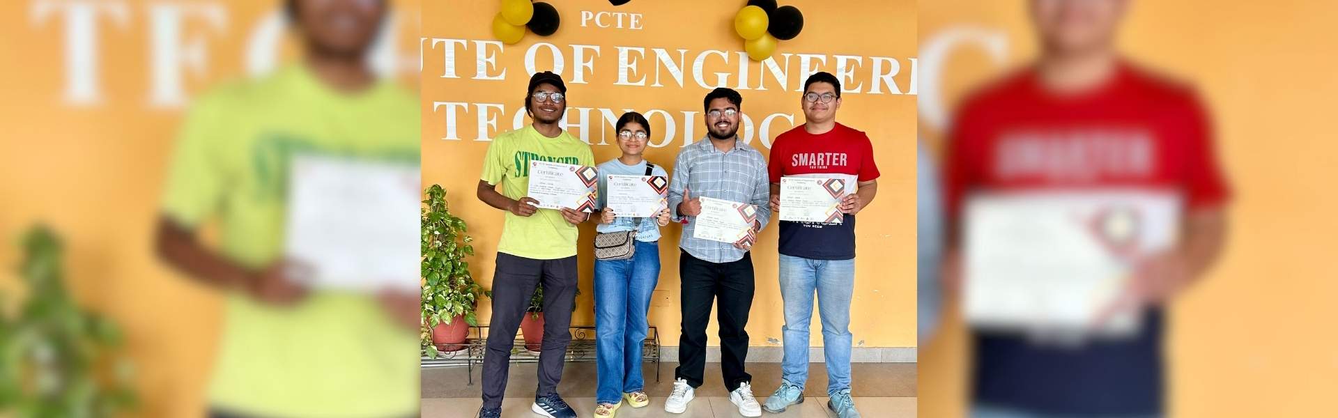 B. TECH CSE (Data Science) Students participated at PCTE College of Engineering and Technology: 24-hour coding competition 