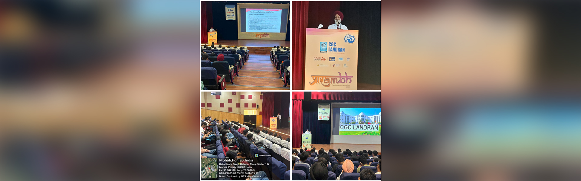 Fresh Batch receives Academic Roadmap: CGC Director Academics Orients  2025 Students on Institutional Framework 