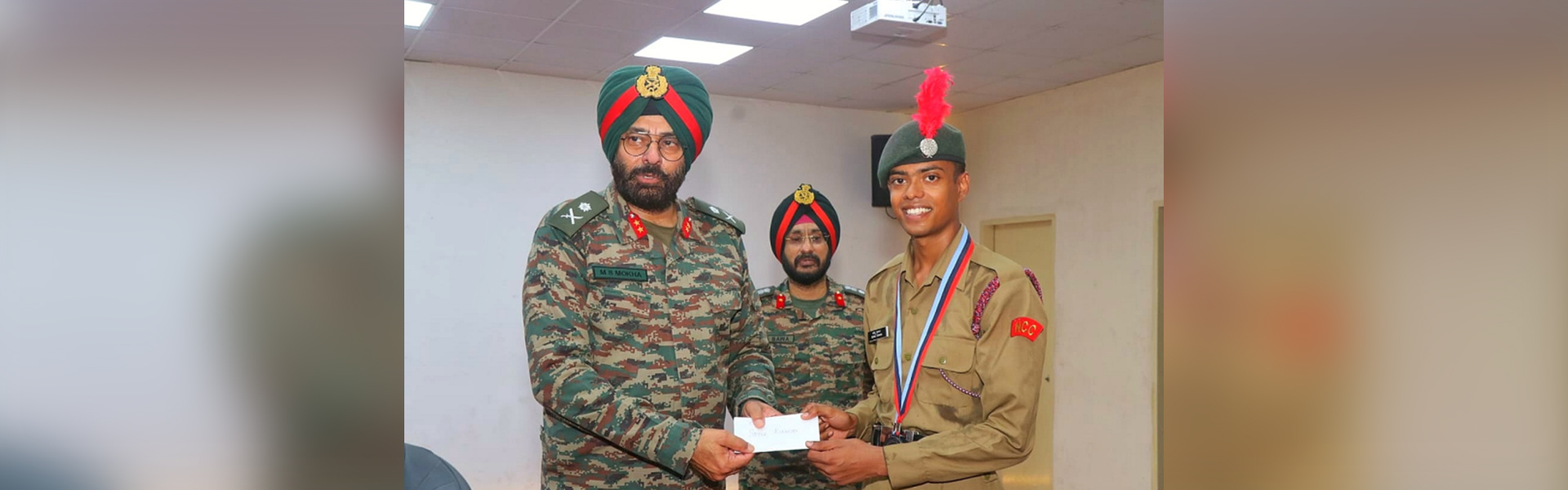 CSE Student honored by the DG NCC Lt. Gen Gurbirpal Singh 