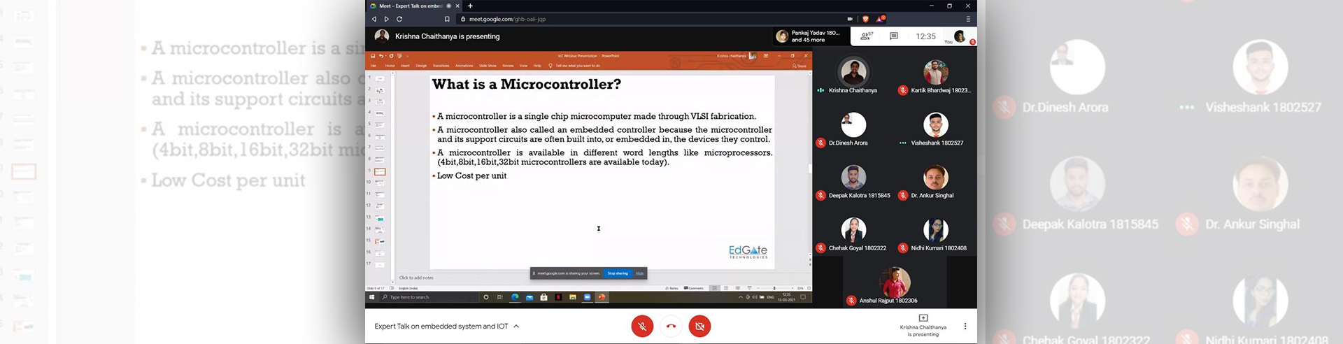 Expert Talk on Embedded System and Internet of Things (IoT) 