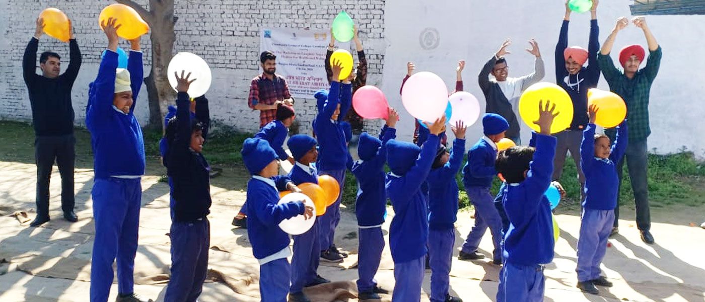 One Day Workshop on Laughter Yoga and Personal Hygiene for school students 