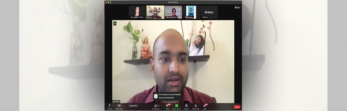 Art of Living, Stress & Time Management and International Affairs Sessions organized during SIP 