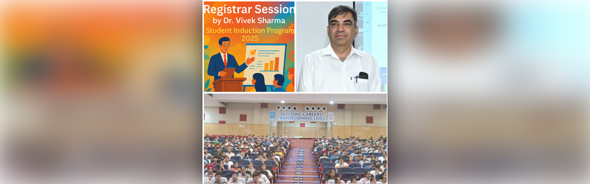 CGC Landran’s Registrar Engages with New Students during Induction  Program 2025 