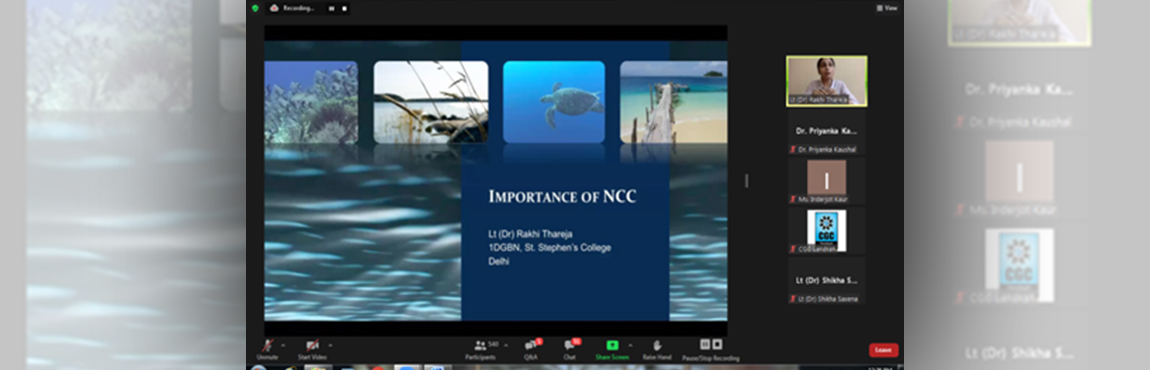 Sessions on College Rules & Regulations, Scholarships & NCC organized during SIP 