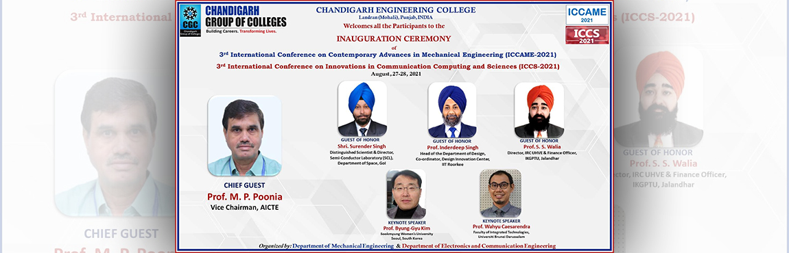 3RD INTERNATIONAL CONFERENCE ON CONTEMPORARY ADVANCES IN MECHANICAL ENGINEERING (ICCAME-2021) 
