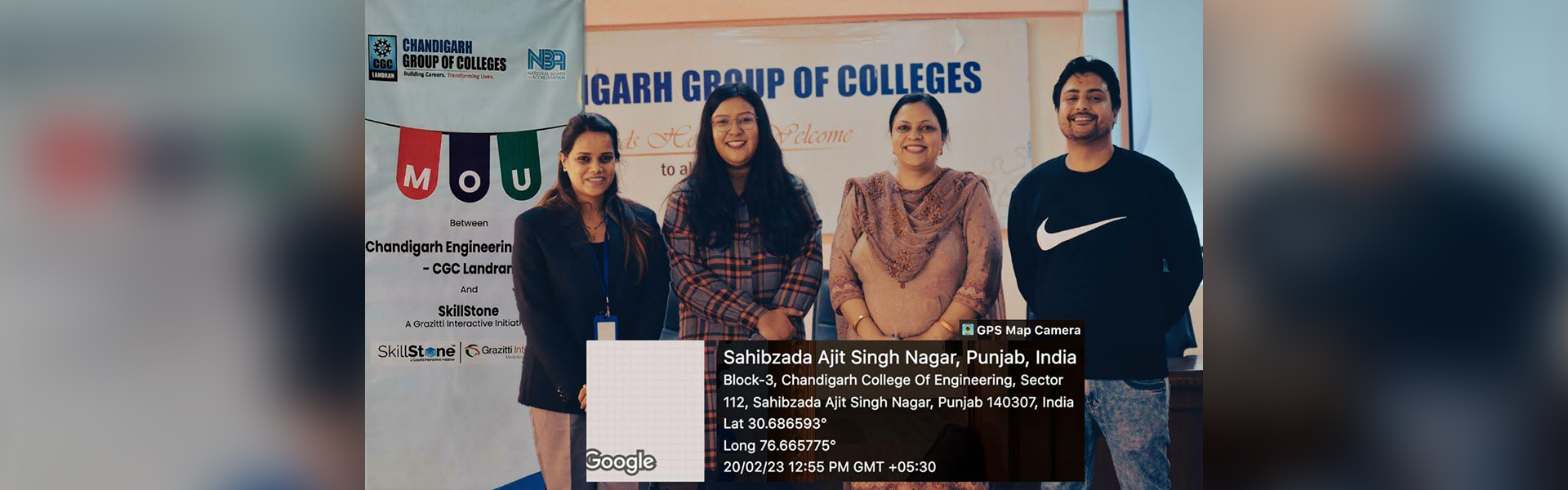 CSE Department inked an MOU with Grazitti Interactive, Panchkula 