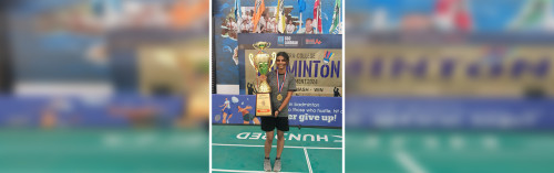 CSE Student secured the first position in the intra-college badminton  tournament