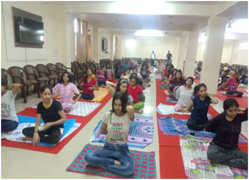 Applied Science Department  organized Yoga Session for B.Tech 1st year Students