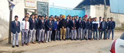 Applied Science Department Organized Industrial visit to Shri Bala ji Iron and Steel Industries