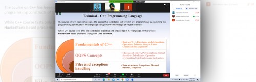 Virtual Training and Placement Session