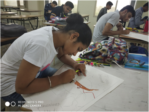 CGC organized Poster making competition on “JAL SHAKTI ABHIYAN”