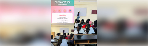 B.Tech Freshers bond through creative fun in Drawsaurus Gaming Session